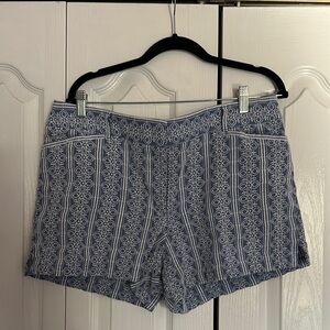 Loft Blue Patterned Shorts